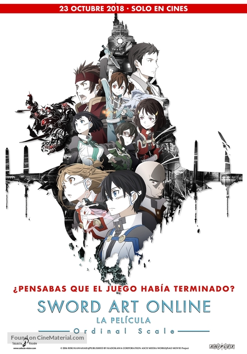 Gekijo-ban Sword Art Online: Ordinal Scale - Spanish Movie Poster