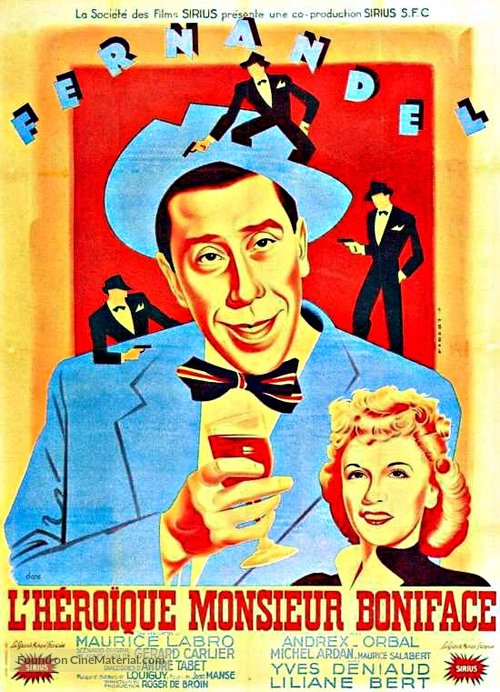 H&egrave;ro&iuml;que Monsieur Boniface, L&#039; - French Movie Poster