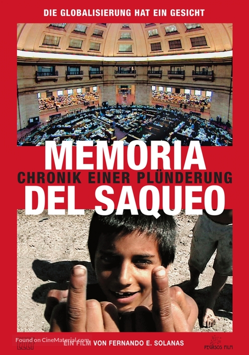 Memoria del saqueo - German poster