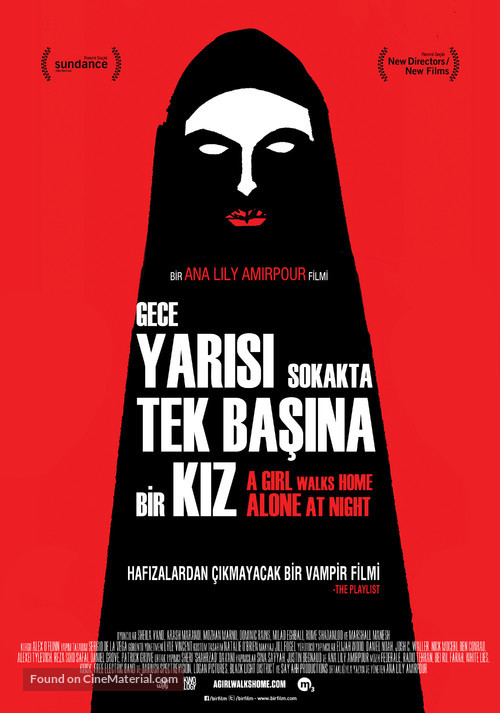 A Girl Walks Home Alone at Night - Turkish Movie Poster