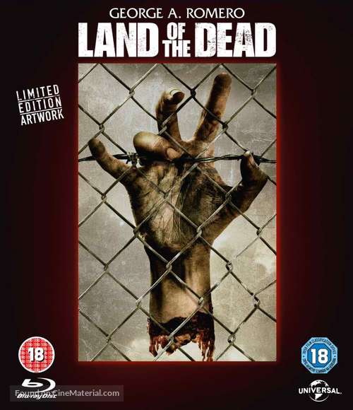 Land Of The Dead - British Blu-Ray movie cover