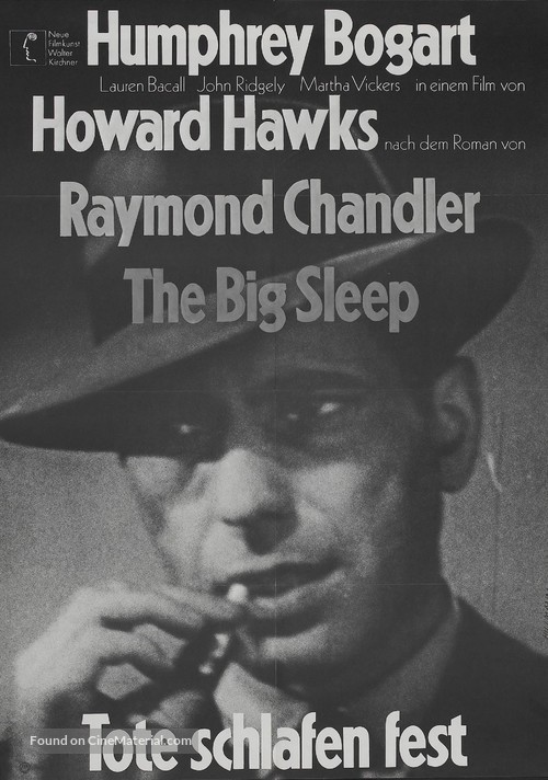 The Big Sleep - German Re-release movie poster
