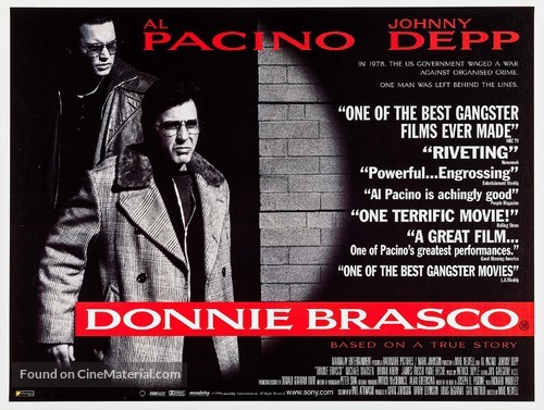 Donnie Brasco - British Movie Poster