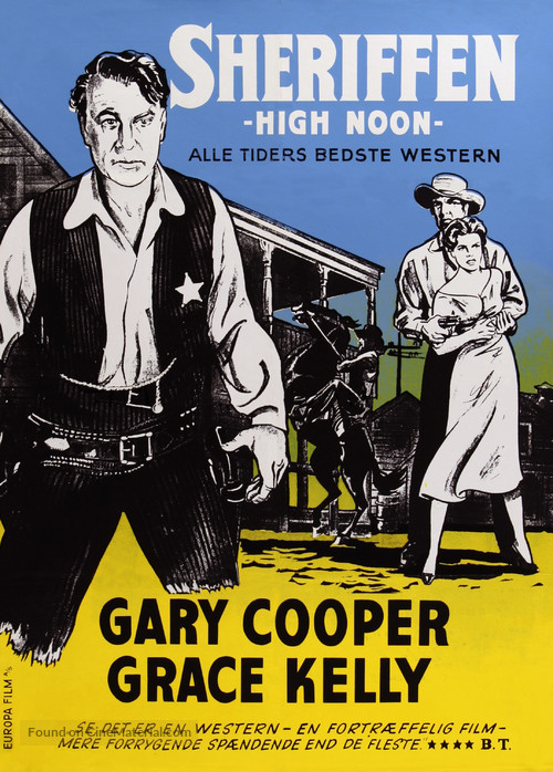 High Noon - Danish Movie Poster