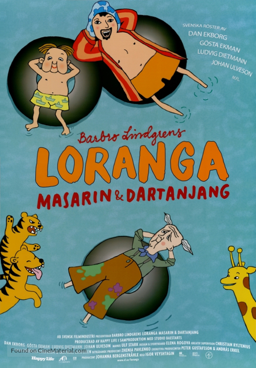 Loranga, Masarin &amp; Dartanjang - Swedish Movie Poster