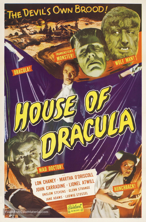 House of Dracula - Re-release movie poster