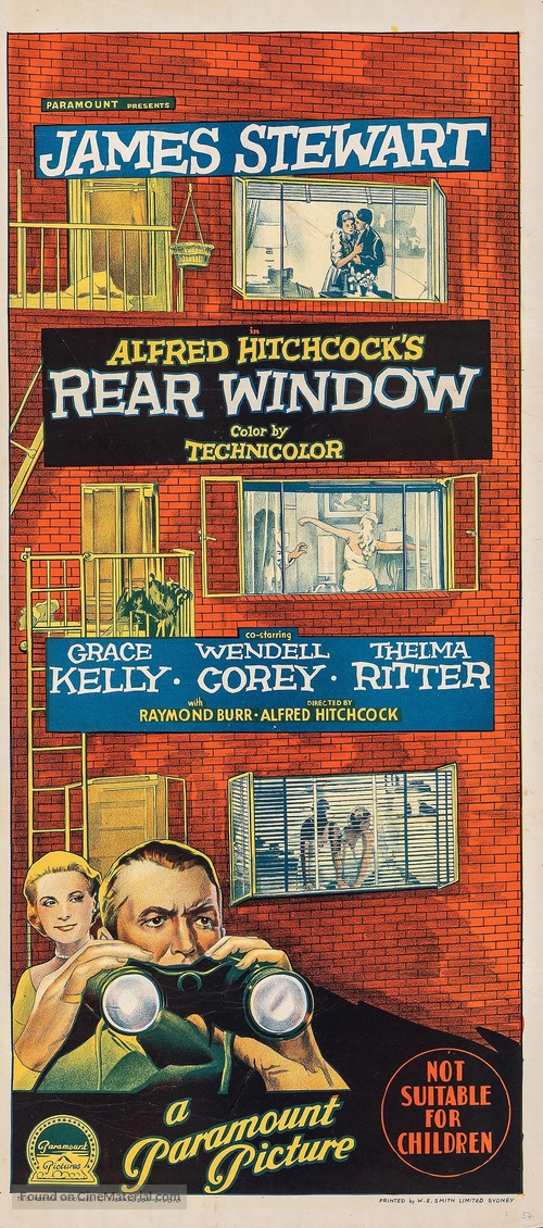 Rear Window - Australian Movie Poster