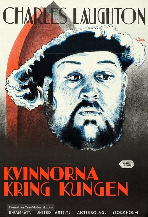 The Private Life of Henry VIII. - Swedish Movie Poster