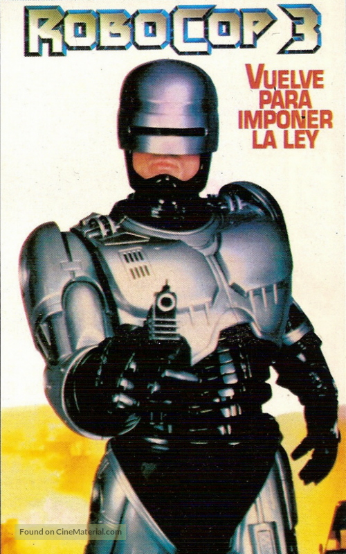 RoboCop 3 - Argentinian VHS movie cover