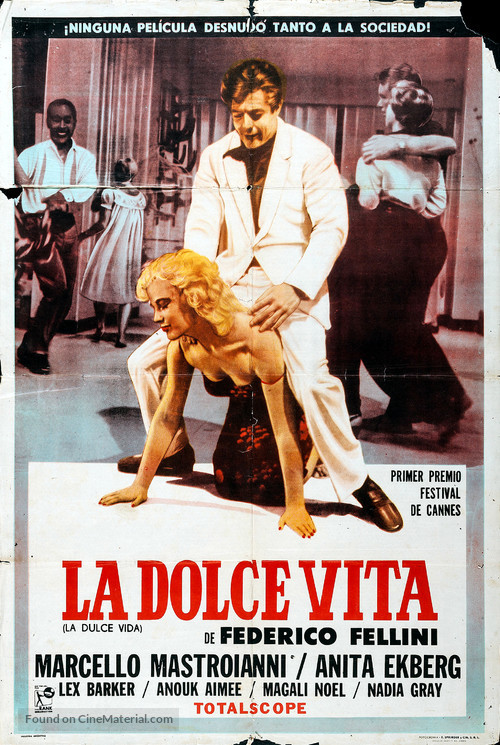 La dolce vita - Argentinian Movie Poster