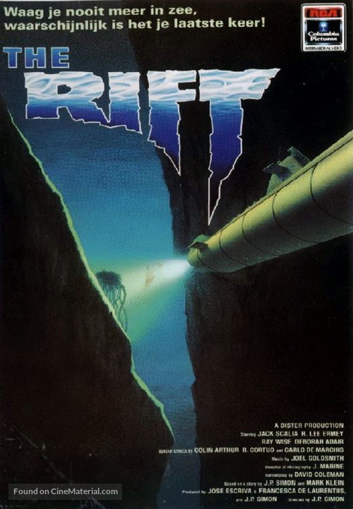 The Rift - Dutch VHS movie cover