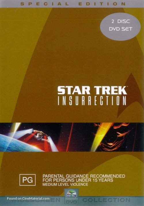 Star Trek: Insurrection - Australian Movie Cover