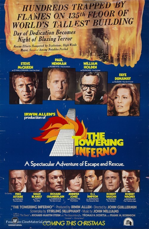 The Towering Inferno - Advance movie poster