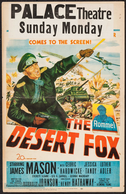 The Desert Fox: The Story of Rommel - Movie Poster