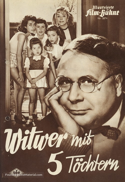 Witwer mit 5 T&ouml;chtern - German poster