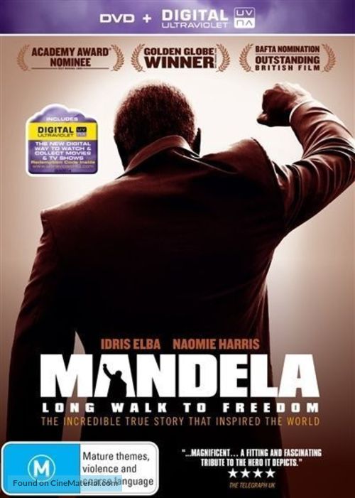 Mandela: Long Walk to Freedom - Australian DVD movie cover