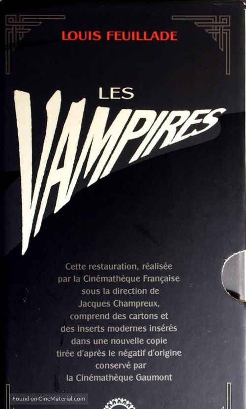 Les vampires - French VHS movie cover