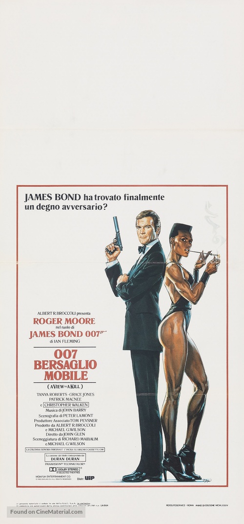 A View To A Kill - Italian Movie Poster