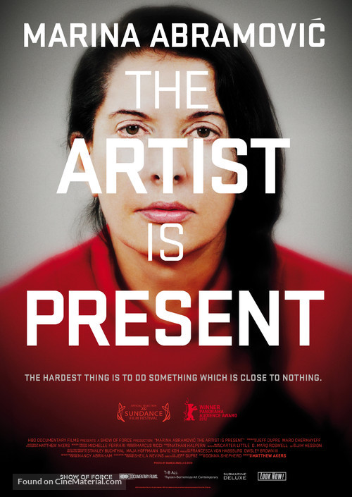 Marina Abramovic: The Artist Is Present - Swiss Movie Poster