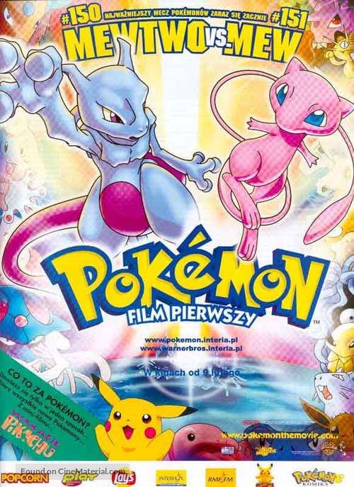 Pokemon: The First Movie - Mewtwo Strikes Back - Polish Movie Poster