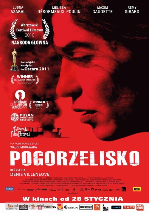 Incendies - Polish Movie Poster