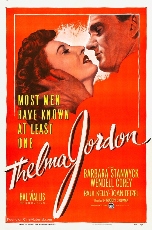 The File on Thelma Jordon - Movie Poster