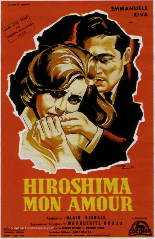 Hiroshima mon amour - French Theatrical movie poster