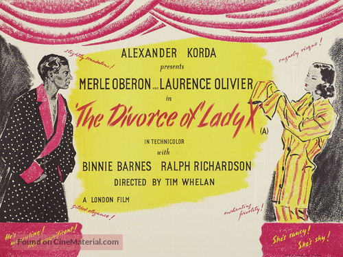 The Divorce of Lady X - British Movie Poster