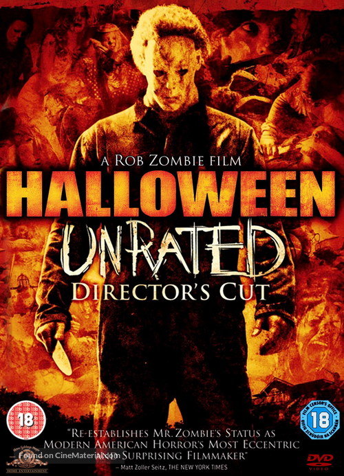 Halloween - British DVD movie cover