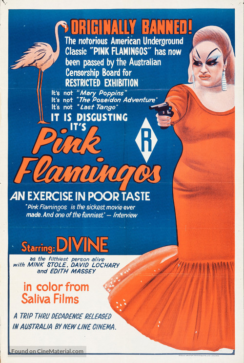 Pink Flamingos - Australian Movie Poster