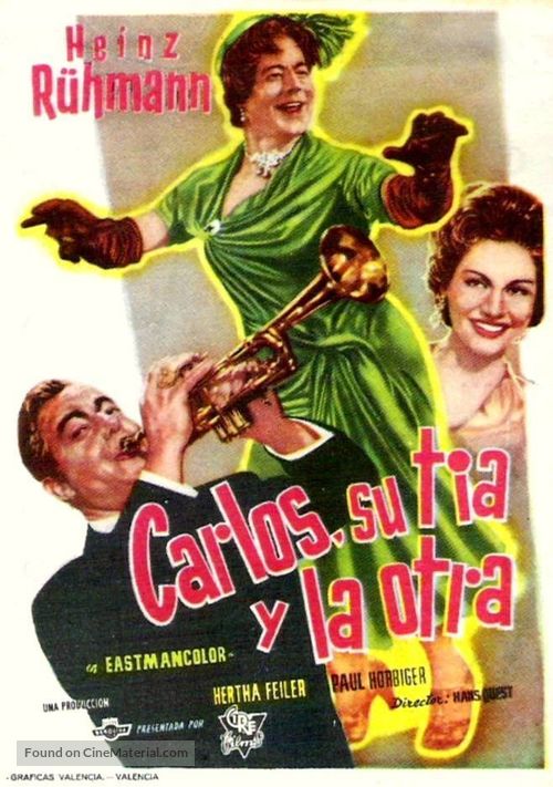 Charleys Tante - Spanish Movie Poster