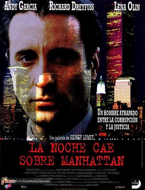 Night Falls on Manhattan - Spanish Movie Poster