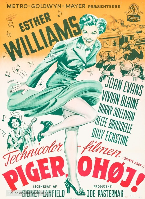 Skirts Ahoy! - Danish Movie Poster