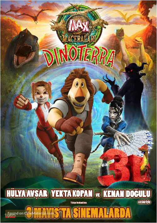Max Adventures in Dinoterra - Turkish Movie Poster