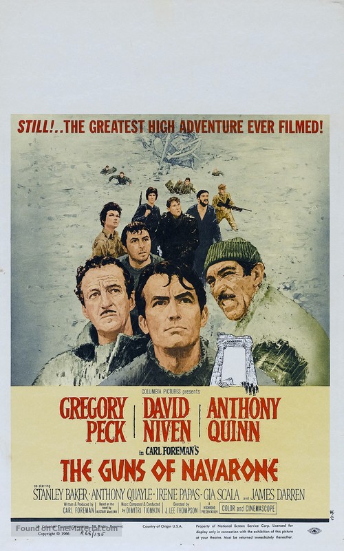 The Guns of Navarone - Movie Poster