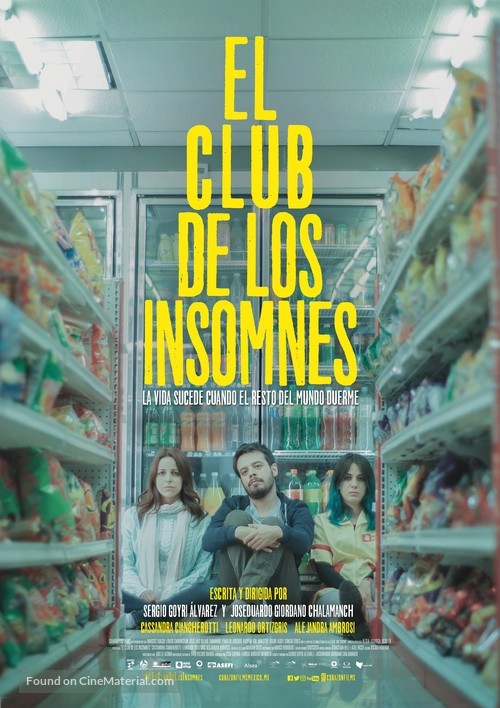 El club de los Insomnes - Mexican Movie Poster
