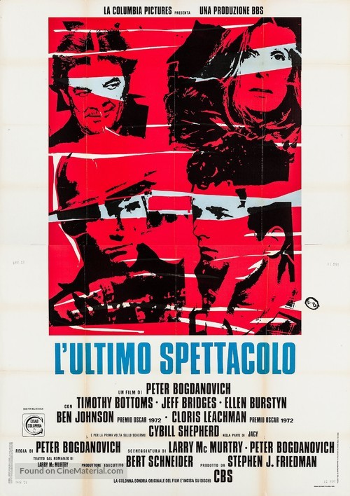 The Last Picture Show - Italian Movie Poster