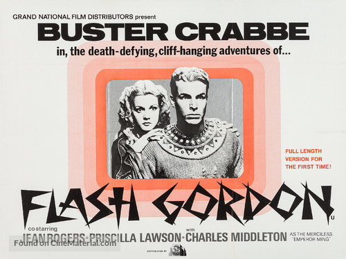 Flash Gordon - British Movie Poster