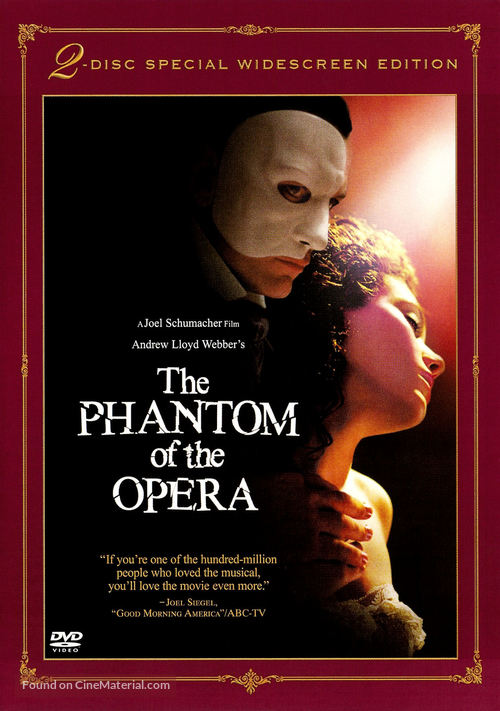 The Phantom Of The Opera - DVD movie cover