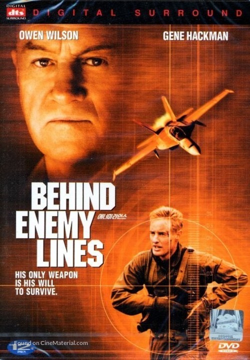 Behind Enemy Lines - South Korean DVD movie cover