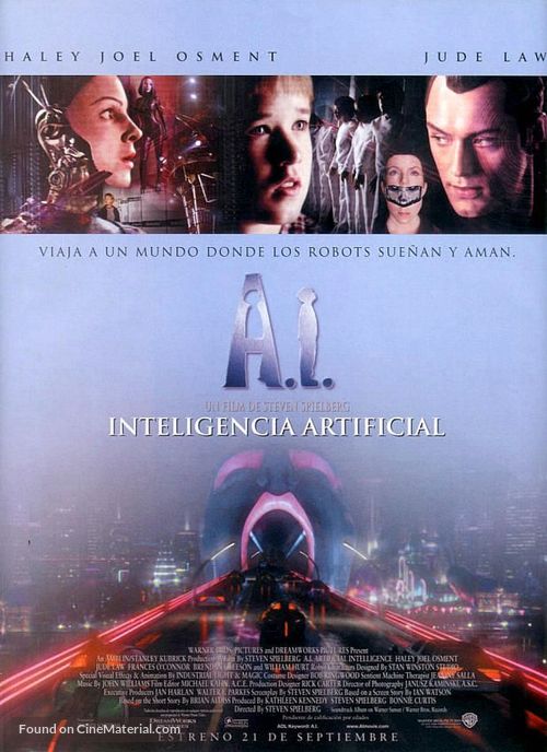 Artificial Intelligence: AI - Spanish Movie Poster