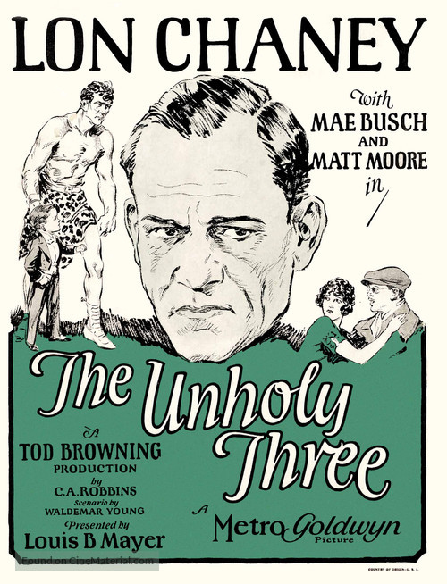 The Unholy Three - Movie Poster