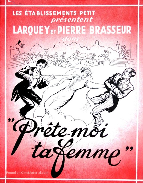 Pr&ecirc;te-moi ta femme - French poster