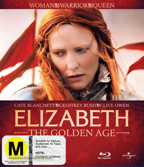 Elizabeth: The Golden Age - New Zealand Blu-Ray movie cover