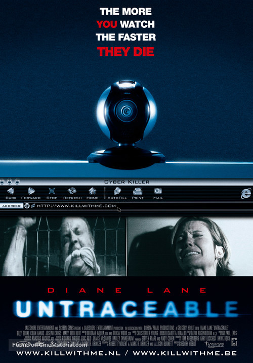Untraceable - Belgian Movie Poster