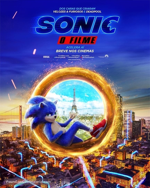 Sonic the Hedgehog - Brazilian Movie Poster