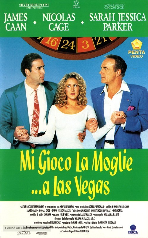 Honeymoon In Vegas - Italian Movie Cover