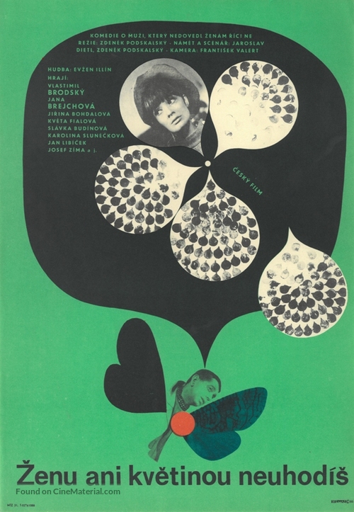 Zenu ani kvetinou neuhod&iacute;s - Czech Movie Poster