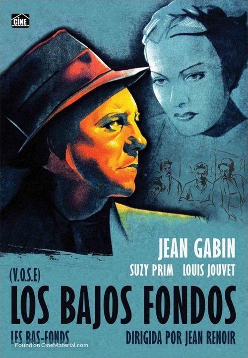 Les bas-fonds - Spanish DVD movie cover