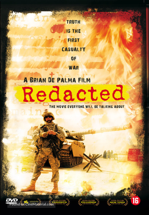 Redacted - Dutch DVD movie cover